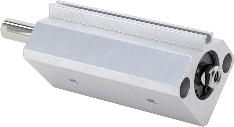 Çift Uçlu Kompakt Hidrolik Silindirler, 3/4" Delik Çapı, 1" Strok Uzunluğu