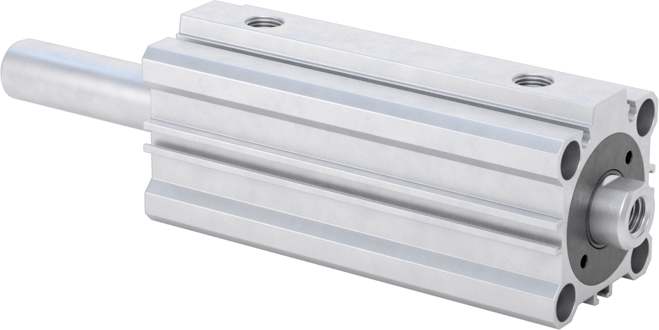 Çift Uçlu Kompakt Hidrolik Silindirler, 1-1/4" Delik Çapı, 2" Strok Uzunluğu
