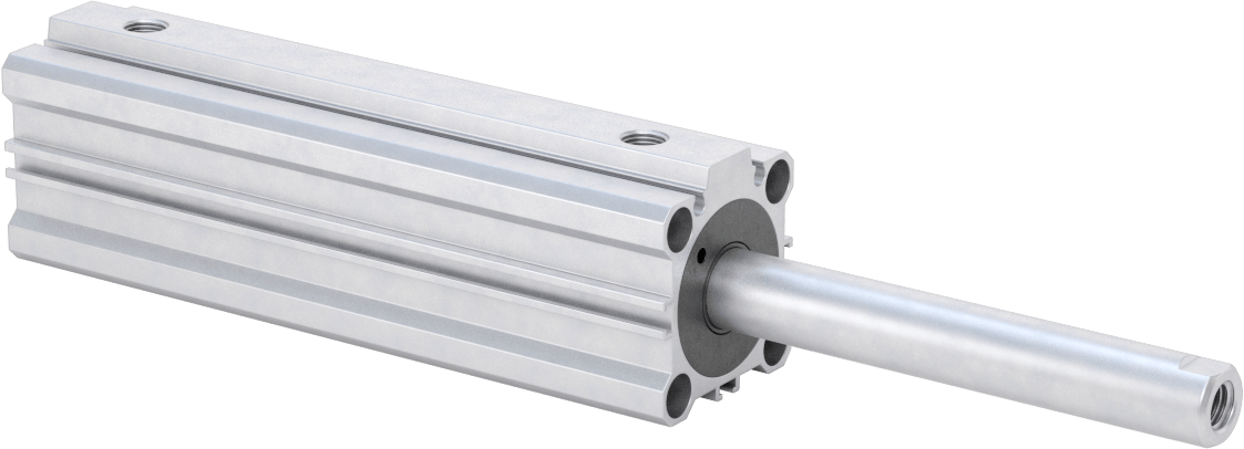 Çift Uçlu Kompakt Hidrolik Silindirler, 1-1/4" Delik Çapı, 4" Strok Uzunluğu