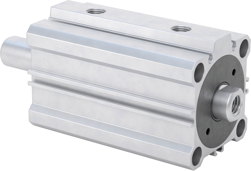 Çift Uçlu Kompakt Hidrolik Silindirler, 1-1/2" Delik Çapı, 1" Strok Uzunluğu