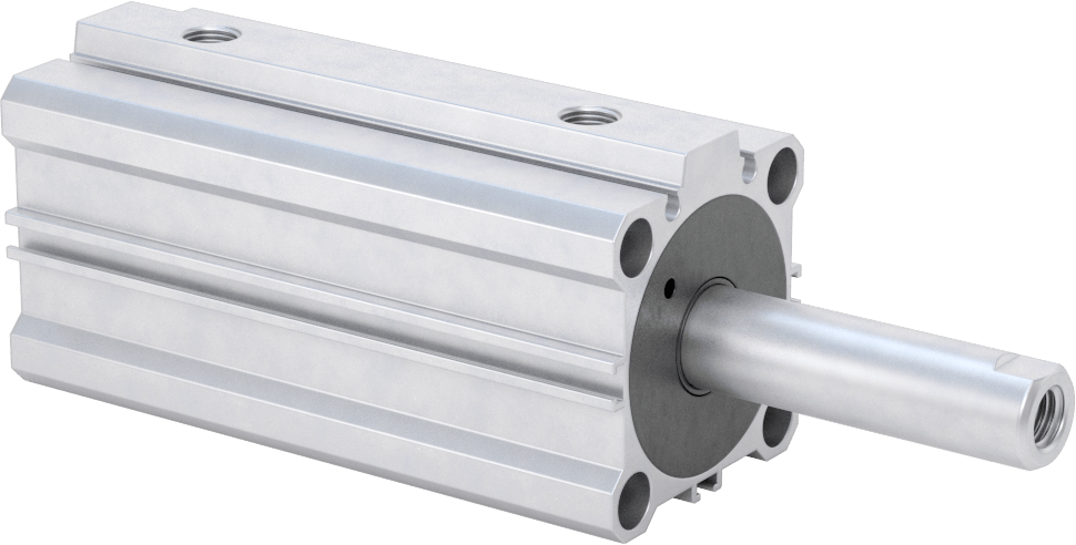 Çift Uçlu Kompakt Hidrolik Silindirler, 1-1/2" Delik Çapı, 2" Strok Uzunluğu
