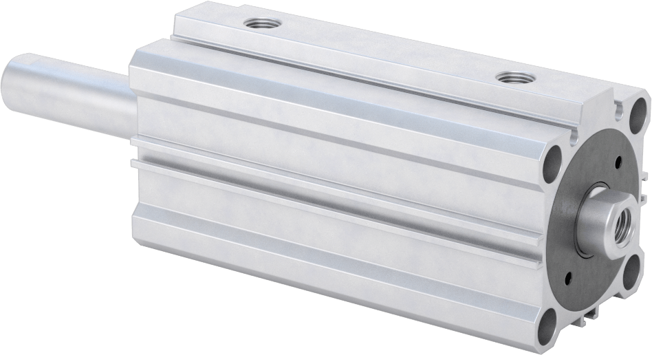 Çift Uçlu Kompakt Hidrolik Silindirler, 1-1/2" Delik Çapı, 2" Strok Uzunluğu