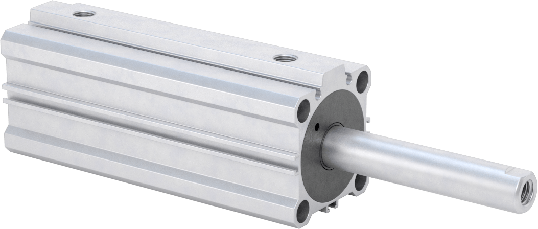 Çift Uçlu Kompakt Hidrolik Silindirler, 1-1/2" Delik Çapı, 3" Strok Uzunluğu