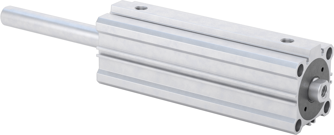 Çift Uçlu Kompakt Hidrolik Silindirler, 1-1/2" Delik Çapı, 4" Strok Uzunluğu