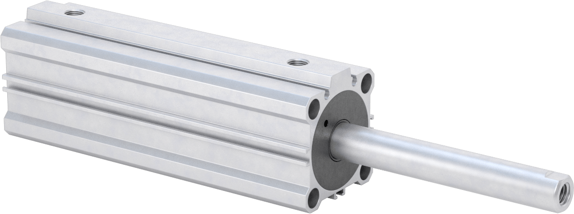 Çift Uçlu Kompakt Hidrolik Silindirler, 1-1/2" Delik Çapı, 4" Strok Uzunluğu