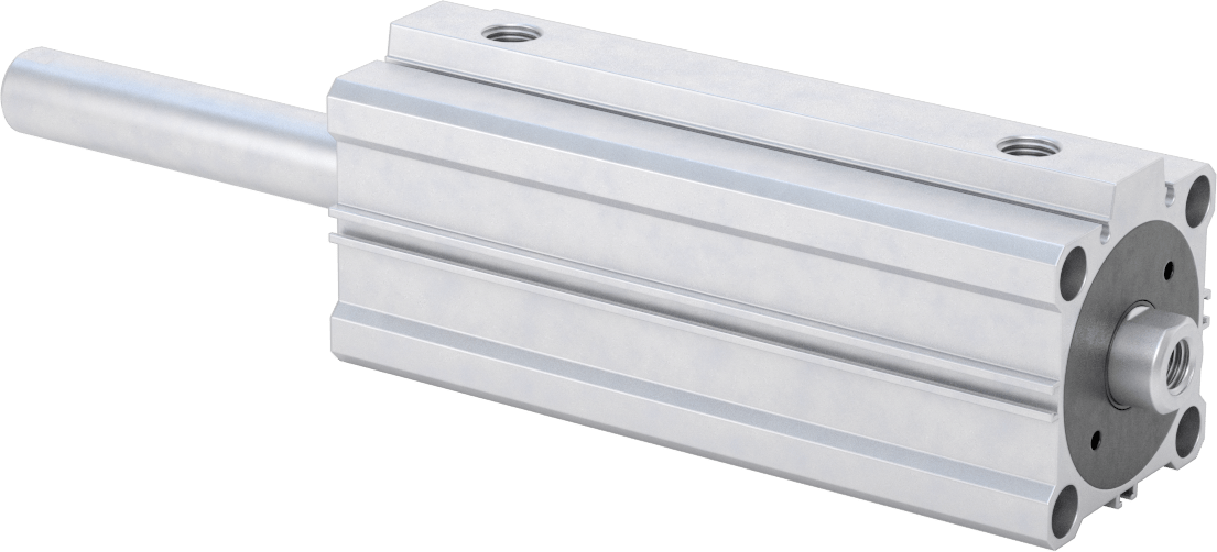 Çift Uçlu Kompakt Hidrolik Silindirler, 2" Delik Çapı, 4" Strok Uzunluğu