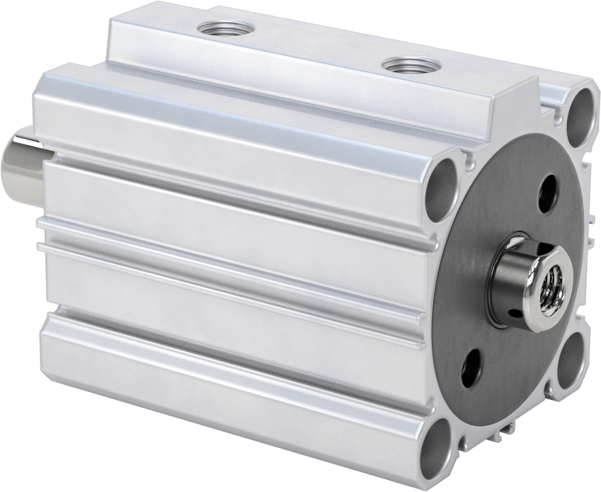 Çift Uçlu Kompakt Hidrolik Silindirler, 2-1/2" Delik Çapı, 1" Strok Uzunluğu