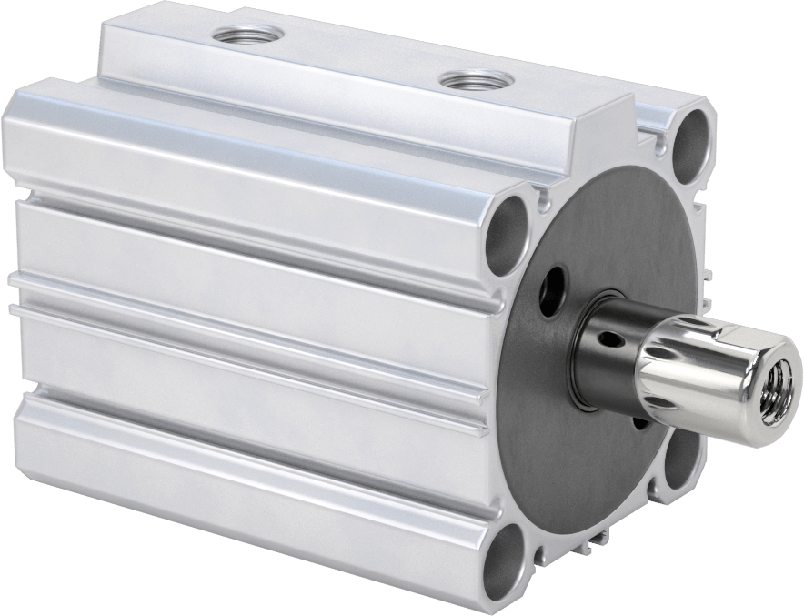 Çift Uçlu Kompakt Hidrolik Silindirler, 2-1/2" Delik Çapı, 1" Strok Uzunluğu