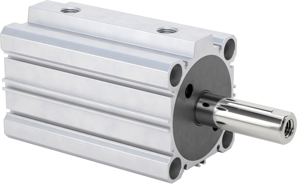 Çift Uçlu Kompakt Hidrolik Silindirler, 2-1/2" Delik Çapı, 2" Strok Uzunluğu