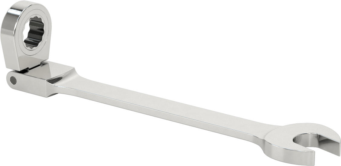 Esnek Başlı Cırcırlı Kombinasyon Anahtarı, 15/16" Boyut, 13-1/8" Toplam Uzunluk