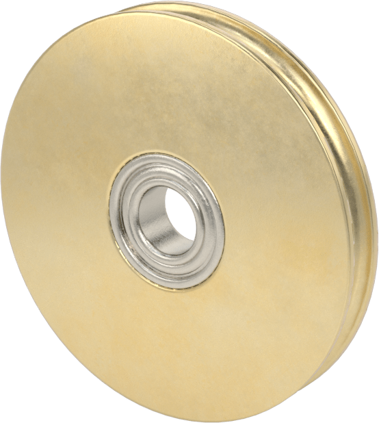 Avara Kasnağı, 1/8" Çaplı Yuvarlak Kayış için, 1.5" OD, 3/16" Genişlik