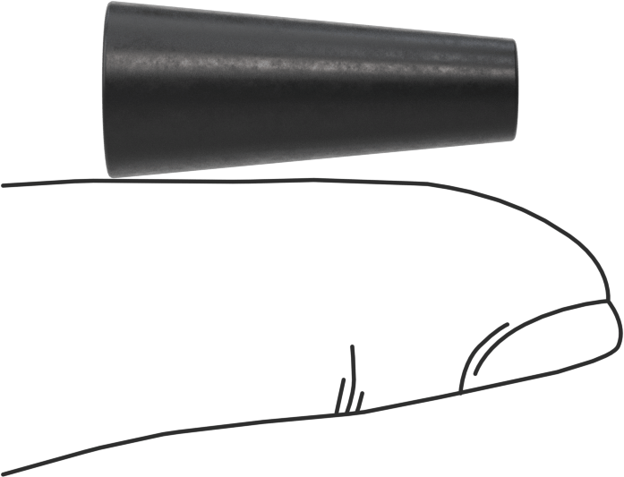 Kimyasal Dirençli EPDM Konik Tapa, 17/64“ ila 3/8” İç Çap için