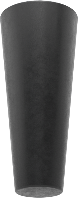 Kimyasal Dirençli EPDM Konik Tapa, 17/64“ ila 3/8” İç Çap için