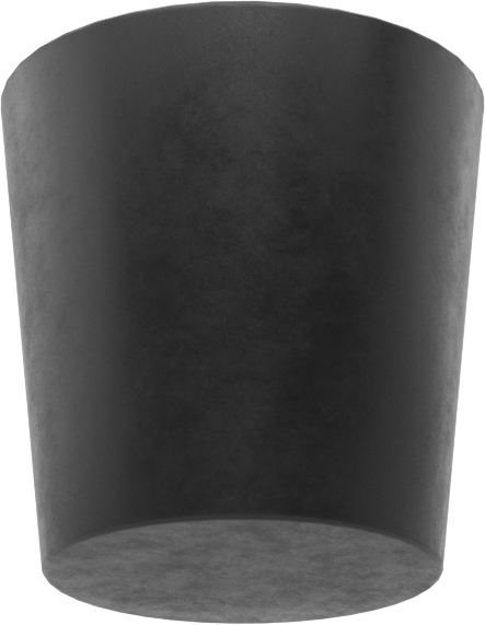 Kimyasal Dirençli EPDM Konik Tapa, 51/64“ ila 15/16” İç Çap için