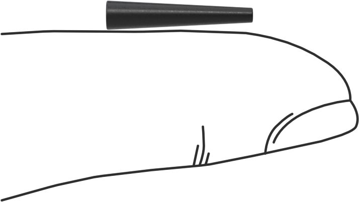 Kimyasal Dirençli EPDM Konik Tapa, 5/64“ ila 1/16” İç Çap için