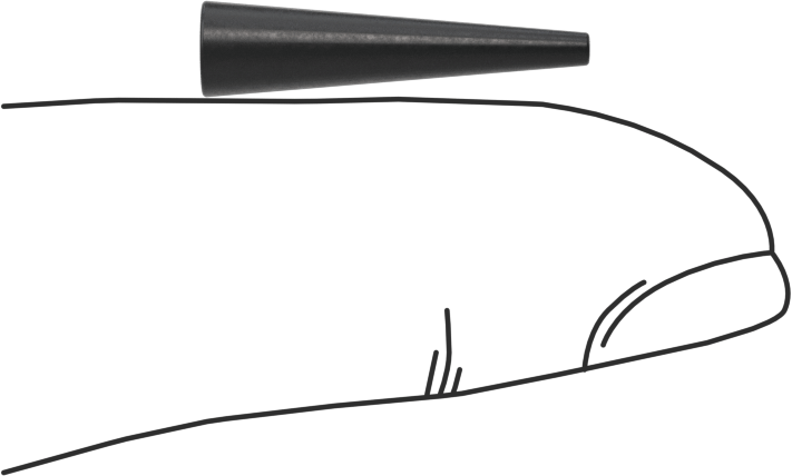Kimyasal Dirençli EPDM Konik Tapa, 5/64“ ila 1/8” iç çap için