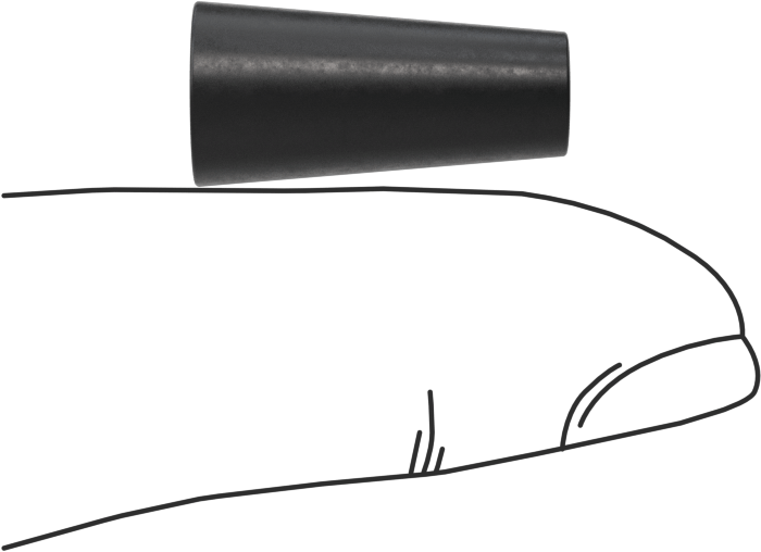 Kimyasal Dirençli EPDM Konik Tapa, 17/64“ ila 5/16” iç çap için