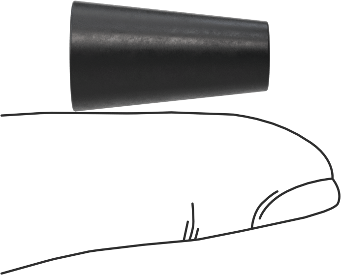 Kimyasal Dirençli EPDM Konik Tapa, 21/64“ ila 7/16” iç çap için