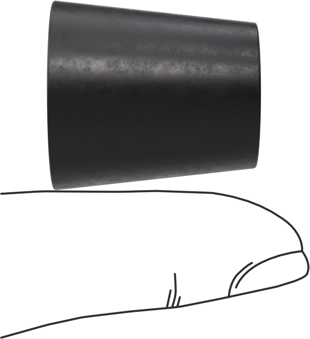 Kimyasal Dirençli EPDM Konik Tapa, 47/64“ ila 7/8” İç Çap için