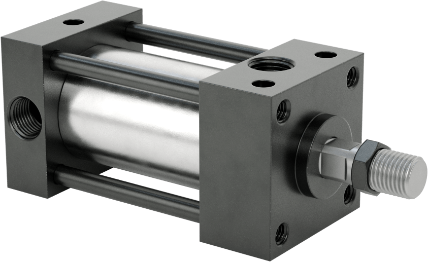 Bağlantı Çubuğu Hava Silindiri, Çift Etkili, Sensör Hazır, 1-1/8" Delik, 3/4" Strok