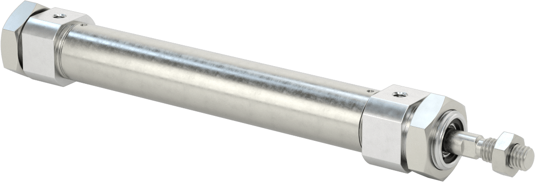 Toz Dayanıklı Yuvarlak Gövdeli Hava Silindiri, 20 mm Delik Boyutu, 100 mm Strok Uzunluğu