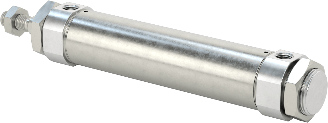 Toz Dayanıklı Yuvarlak Gövdeli Hava Silindiri, 32 mm Delik Boyutu, 100 mm Strok Uzunluğu