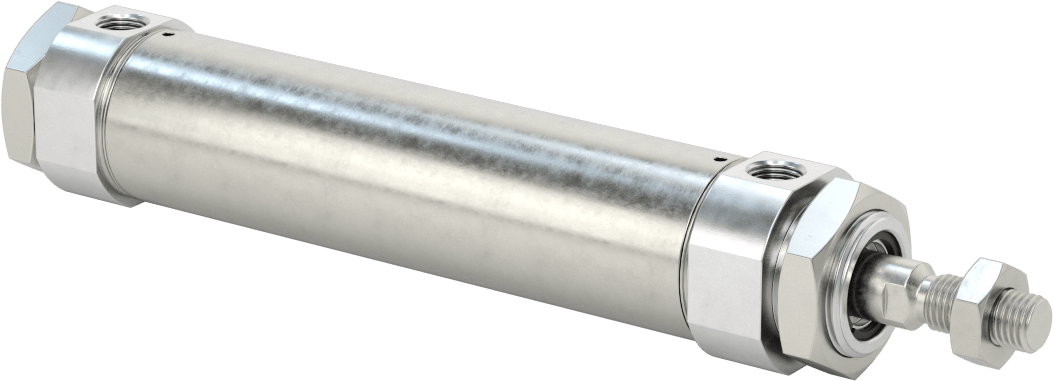 Toz Dayanıklı Yuvarlak Gövdeli Hava Silindiri, 32 mm Delik Boyutu, 100 mm Strok Uzunluğu