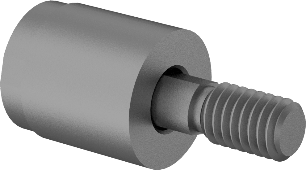 Steel Rod Alignment Coupler, 1 Degree of Misalignment, 3/8"-16 Thread Size