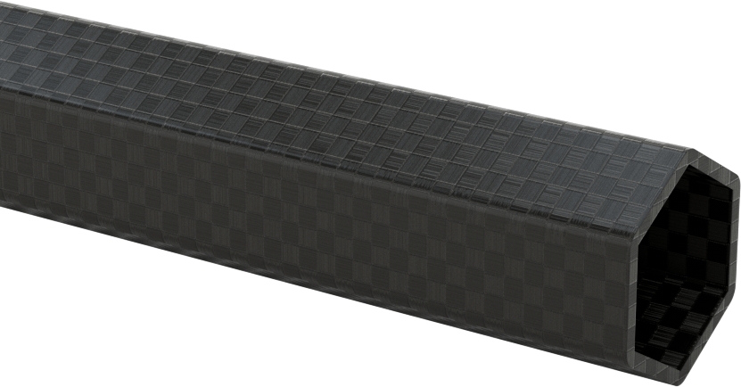 Yüksek Mukavemetli Karbon Fiber Altıgen Boru, Teleskopik, 0,729" Dış Genişlik, 6 Fit Uzunluk