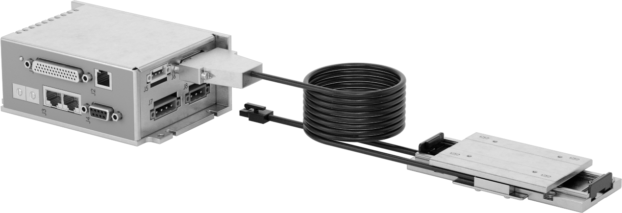 Düşük Profilli Elektrikli Konumlandırma Kaydırma, Otomatik Kontrollü, 25 mm Strok Uzunluğu, 55 mm Toplam Genişlik