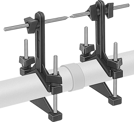 Stylus-Gösterge Mil Hizalama Kelepçesi Kiti, 7/16“-3” şaft çapı için