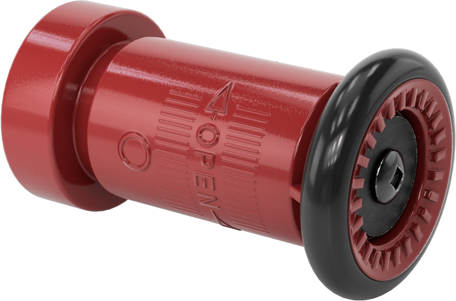 Yangın Söndürme Hortumu için Sprey/Akış Nozulu, Polikarbonat, 1-1/2 NPSH Dişi, 2-3/4" Çap, 4-5/8" Uzunluk