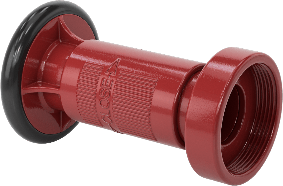 Yangın Söndürme Hortumu için Sprey/Akış Nozulu, Polikarbonat, 2 NPSH Dişi, 3-1/4" Çap, 5-3/8" Uzunluk