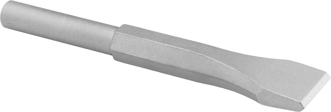 Kıvılcım Çıkarmayan Yontma Çekiçleri için Keski Ucu, 0,68" Yuvarlak Şaft, 1-1/2" Genişlik Düz Bıçak, 7-3/4" Toplam