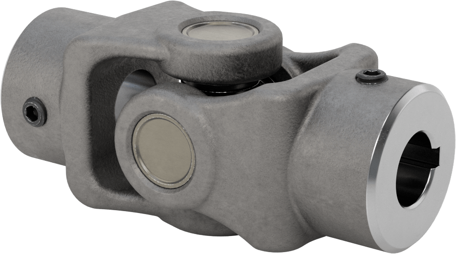 Yüksek Torklu Tekli U-Eklem, Çelik, 7/8“ Çap x 1-29/64” Derinlikte Mil için