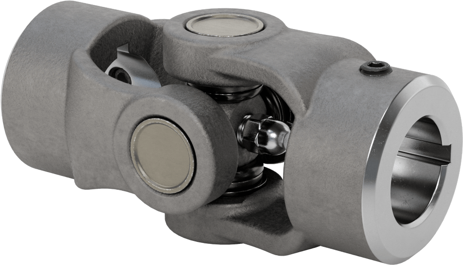 Yüksek Torklu Tekli U-Eklem, Çelik, 1-1/4“ Çap x 1-3/16” Derinlikli Mil için