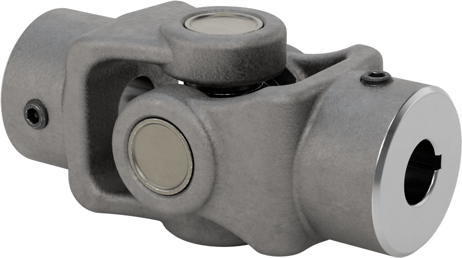 Yüksek Torklu Tekli U-Eklem, Çelik, 3/4“ Çap x 1-29/64” Derinlikli Mil için