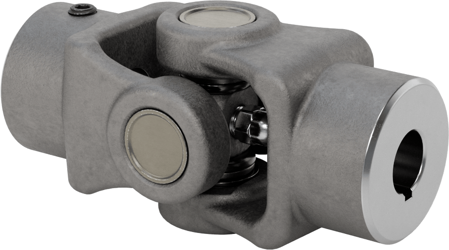 Yüksek Torklu Tekli U-Eklem, Çelik, 3/4“ Çap x 1-29/64” Derinlikli Mil için