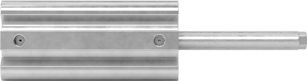 Esnek Montajlı ISO Hava Silindiri, 50 mm Delik Boyutu, 68 mm Genişlik, 100 mm Strok Uzunluğu