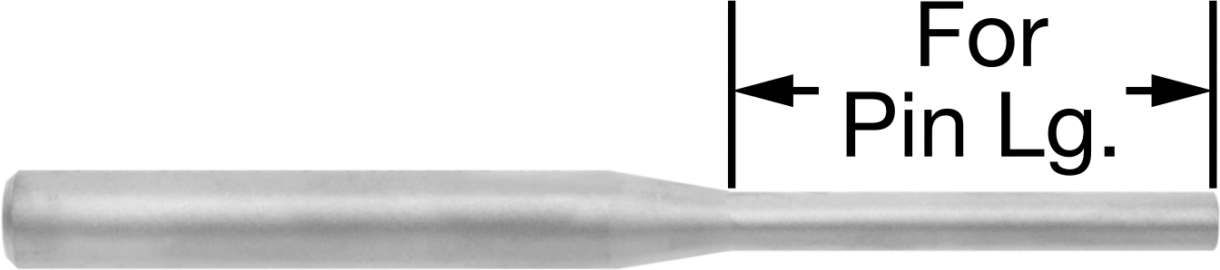 Kıvılcım Çıkarmayan Pim Çıkarma Zımbası, 3/8“ Çap x 2-3/8” Uzunlukta Pim için
