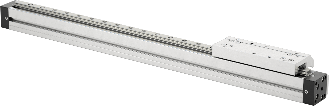 Yüksek Yük Çubuksuz Hava Sürgüsü, 5/8" Delik Boyutu, 12" Strok Uzunluğu