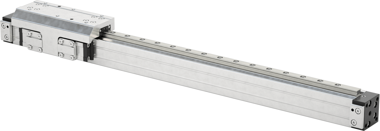 Yüksek Yük Çubuksuz Hava Sürgüsü, 5/8" Delik Boyutu, 12" Strok Uzunluğu