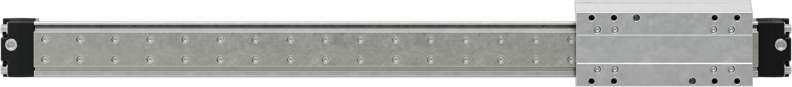 Yüksek Yük Çubuksuz Hava Sürgüsü, 1-1/2" Delik Çapı, 24 inç Strok Uzunluğu
