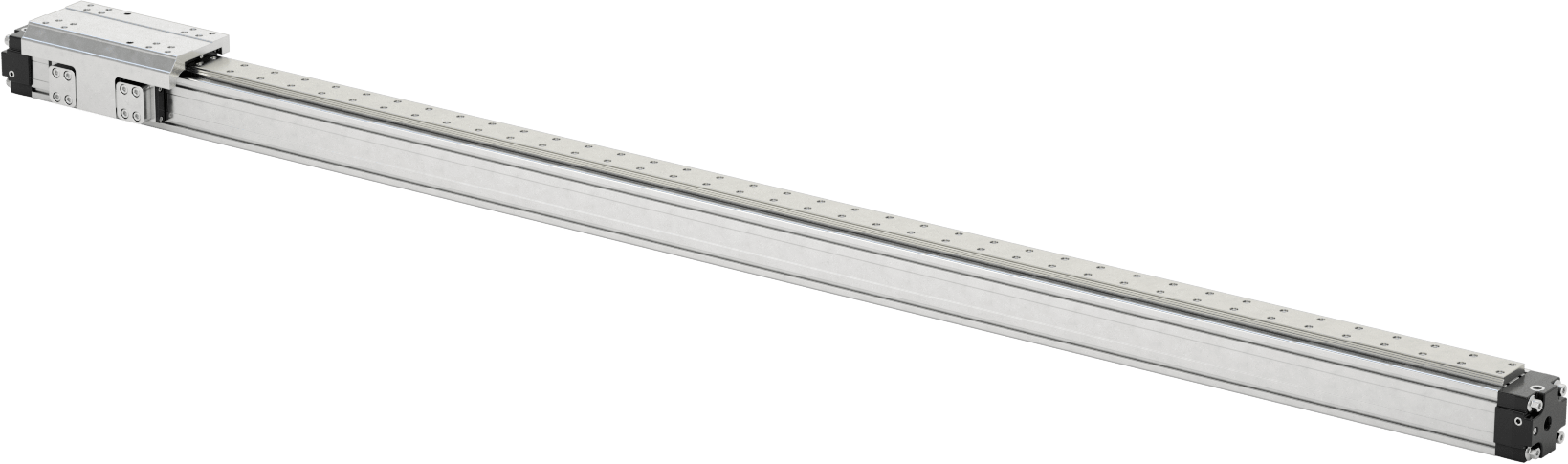 Yüksek Yük Çubuksuz Hava Sürgüsü, 1-1/2" Delik Çapı, 60 inç Strok Uzunluğu