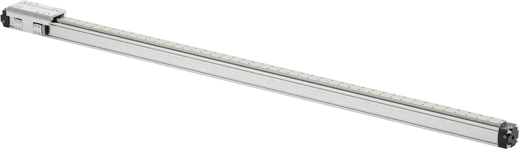 Yüksek Yük Çubuksuz Hava Sürgüsü, 1-1/2" Delik Çapı, 72" Strok Uzunluğu