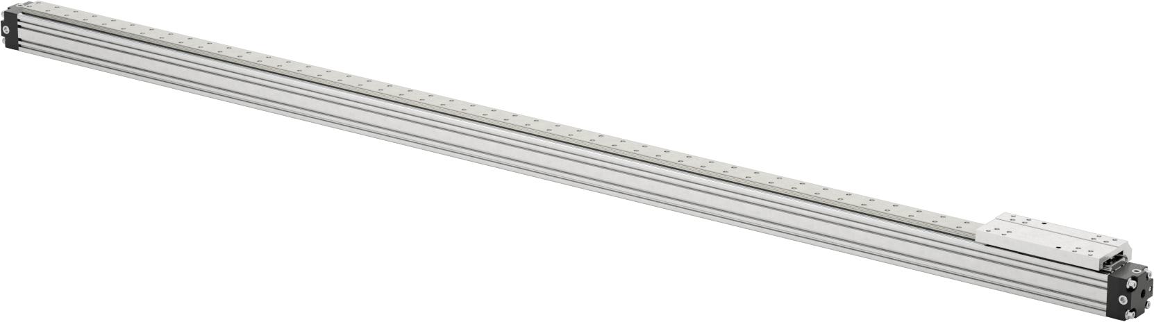 Yüksek Yük Çubuksuz Hava Sürgüsü, 1-1/2" Delik Çapı, 72" Strok Uzunluğu