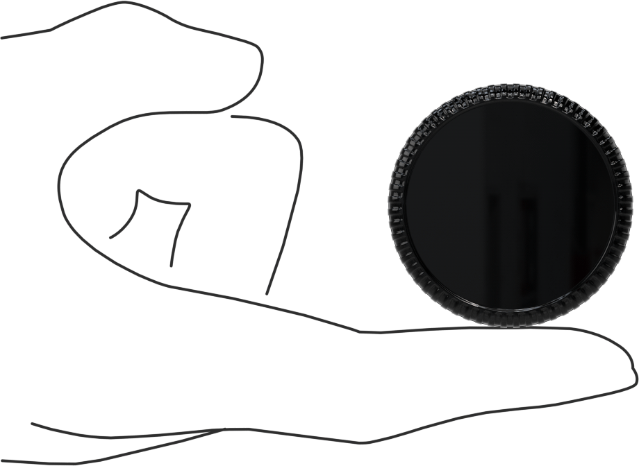 Siyah Fenolik Plastik Topuz, Tırtıllı Tutamak, 1/4"-20 Dişli Delik, 1-3/4" Çaplı Başlık