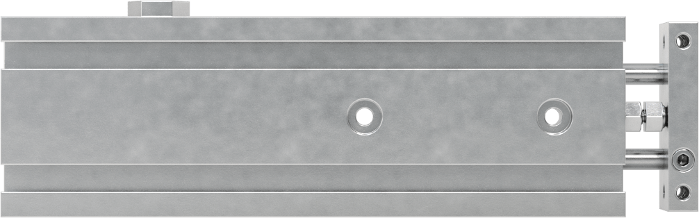 Kilitli Hava Sürgüsü, 6 mm Delik Çapı, 50 mm Strok Uzunluğu