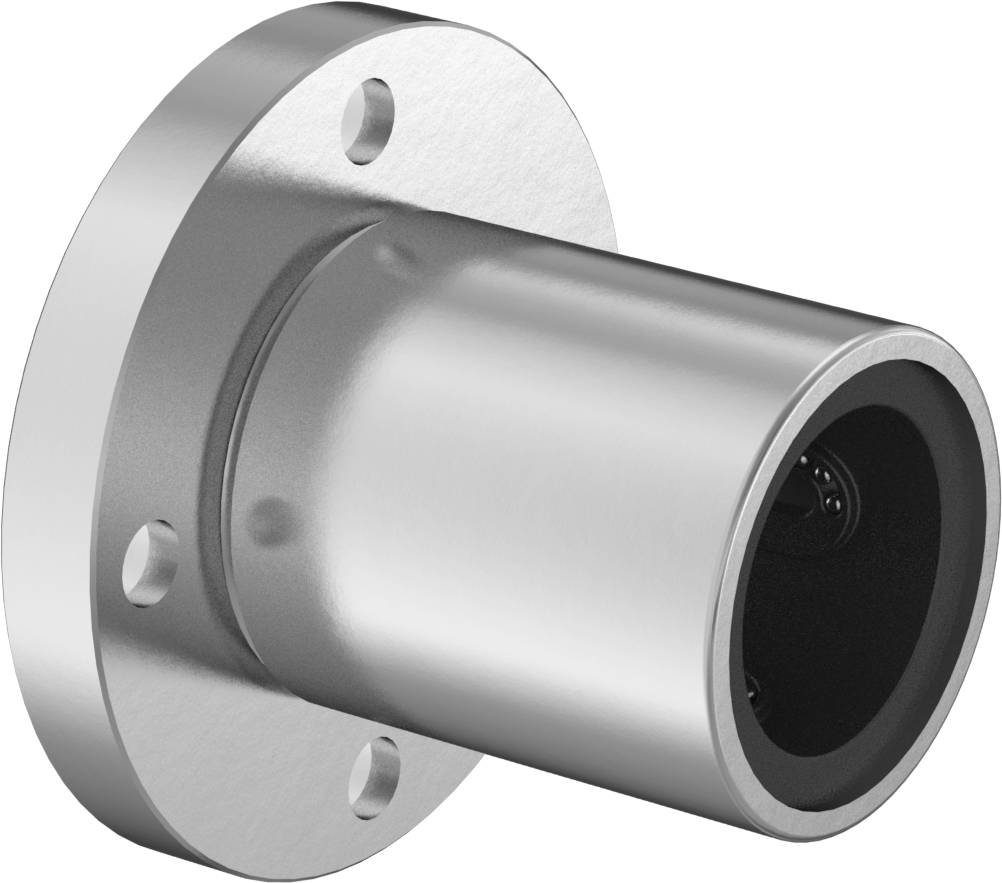 Flanş Montajlı Bilyalı Lineer Rulman, Yuvarlak Flanş, 16 mm Mil Çapı, 36mm x 45mm x 45mm