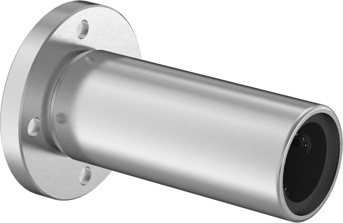 Flanş Montajlı Bilyalı Lineer Rulman, Yuvarlak Flanş, 16 mm Mil Çapı, 68mm x 46mm x 46mm